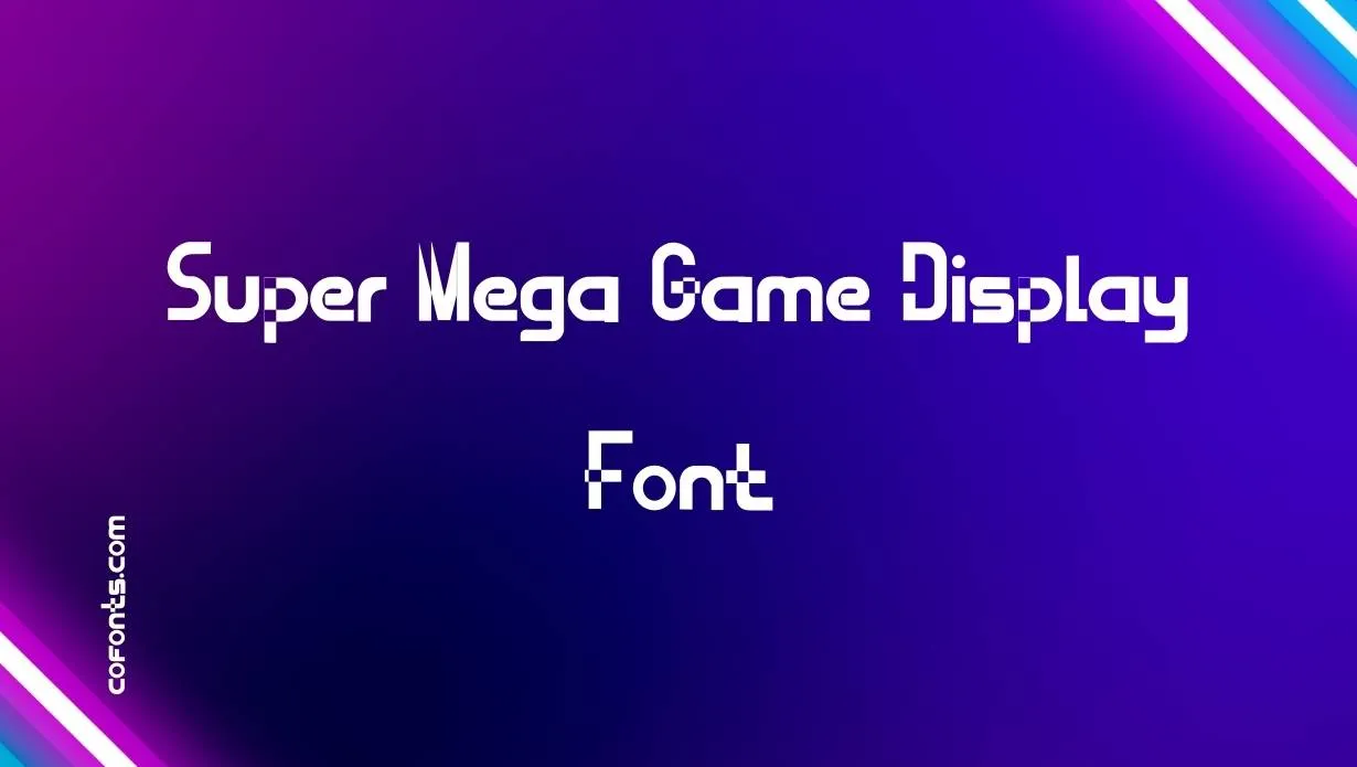 Preview of Super Mega Game Display Font Free Download