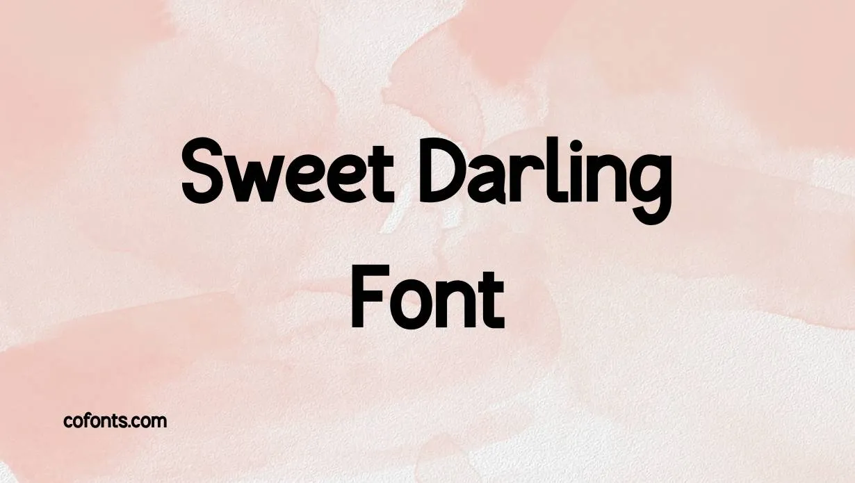 Preview of Sweet Darling Font Free Download