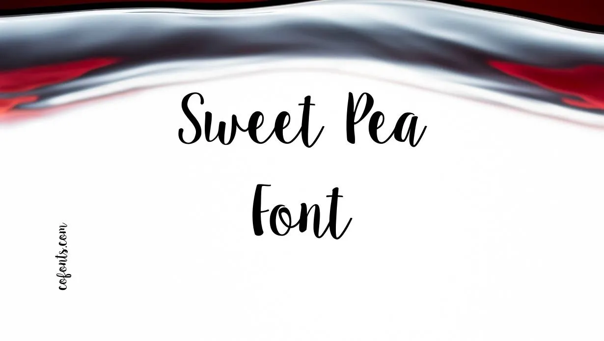 Preview of Sweet Pea Font Free Download