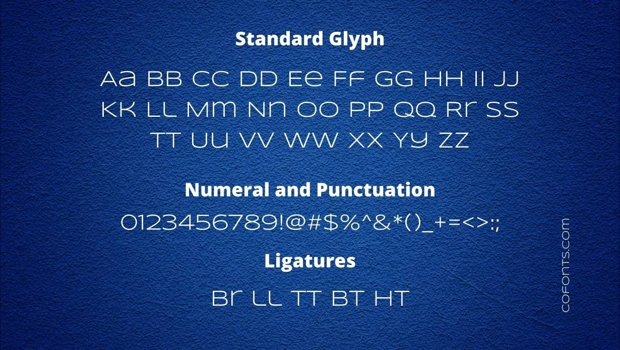 Syncopate Font Free Download style variations