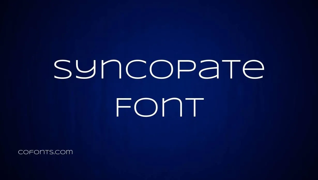 Preview of Syncopate Font Free Download