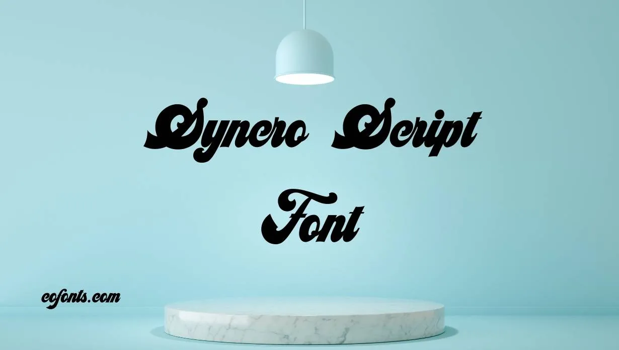 Preview of Syncro Script Font Free Download