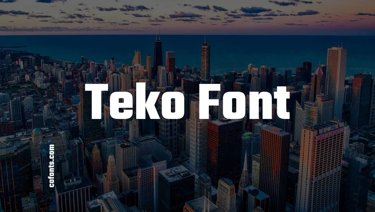 Preview of Teko Font Free Download