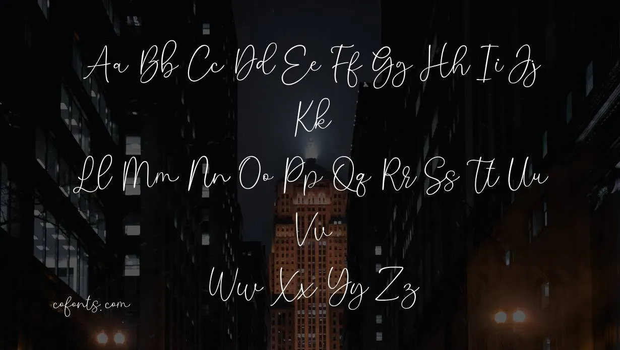 Tersely Font Free Download style variations