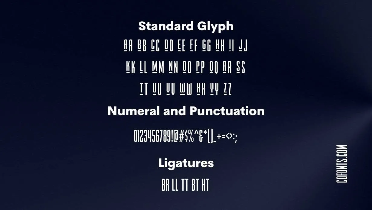 The Hustle Font Free Download style variations
