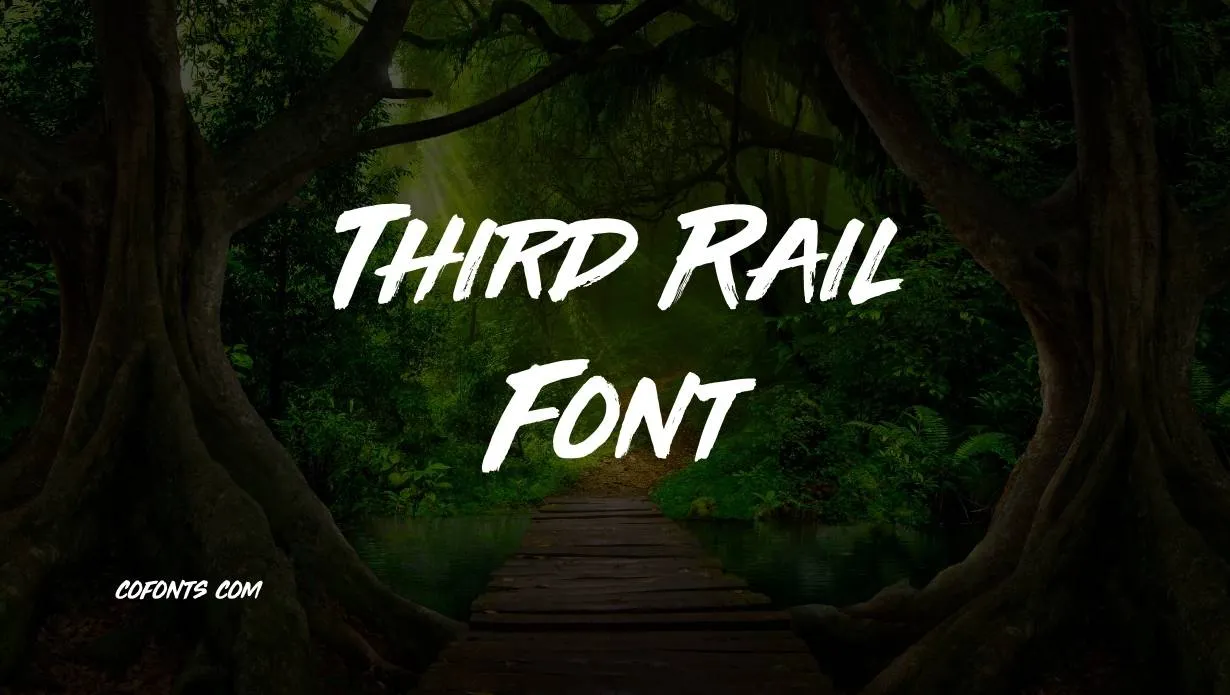 Preview of Third Rail Font Free Download