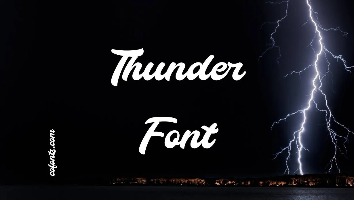 Preview of Thunder Font Free Download