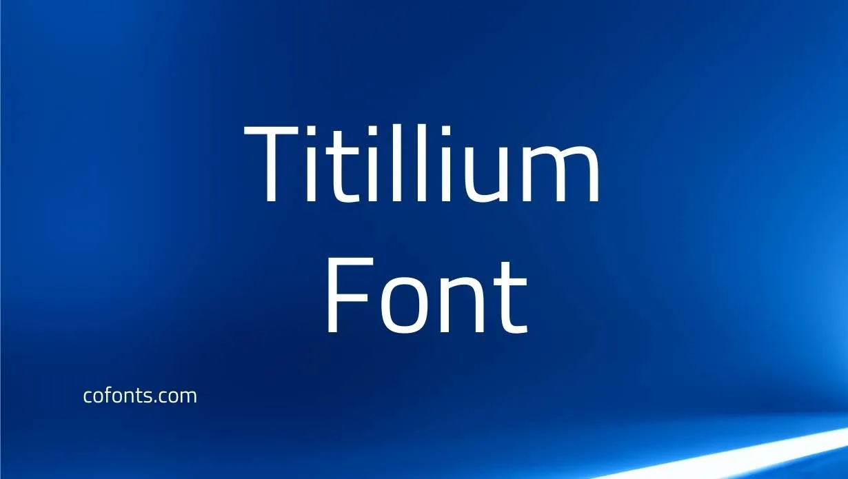 Preview of Titillium Font