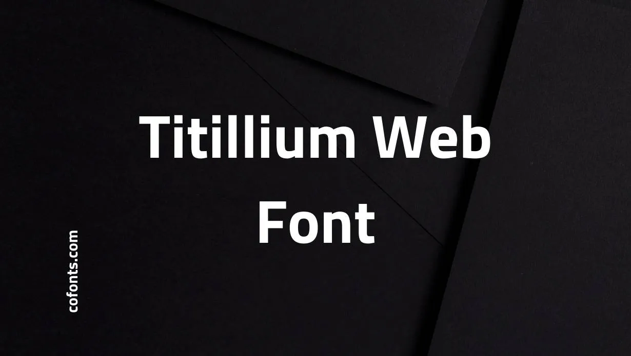 Preview of Titillium Web Font Free Download