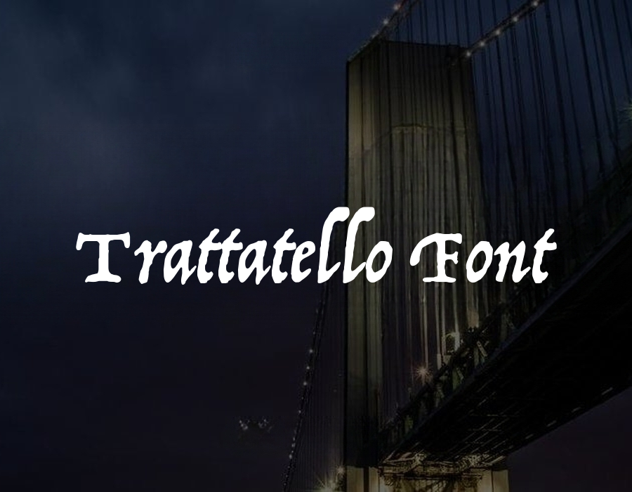 Preview of Trattatello Font Free Download