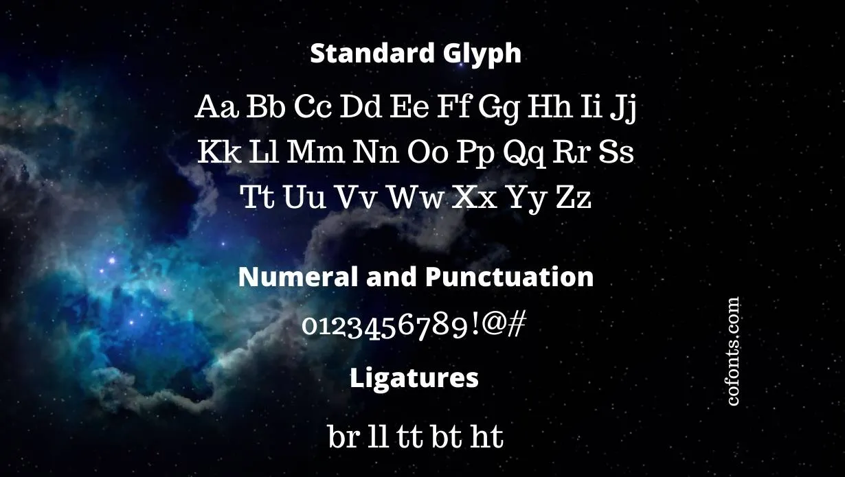 Trocchi Font simple style variations