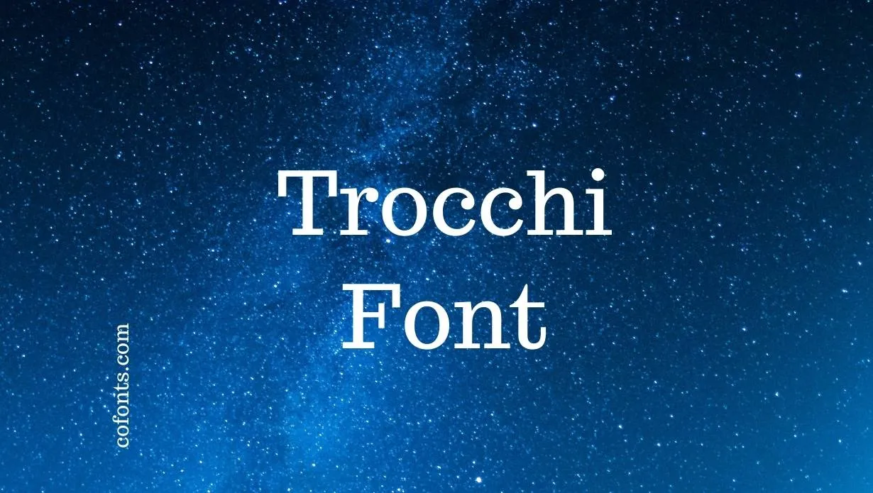 Preview of Trocchi Font simple