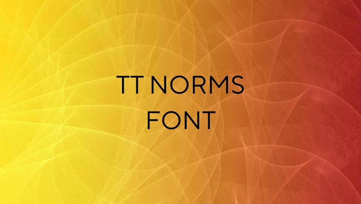 Preview of TT Norms Font Free Download