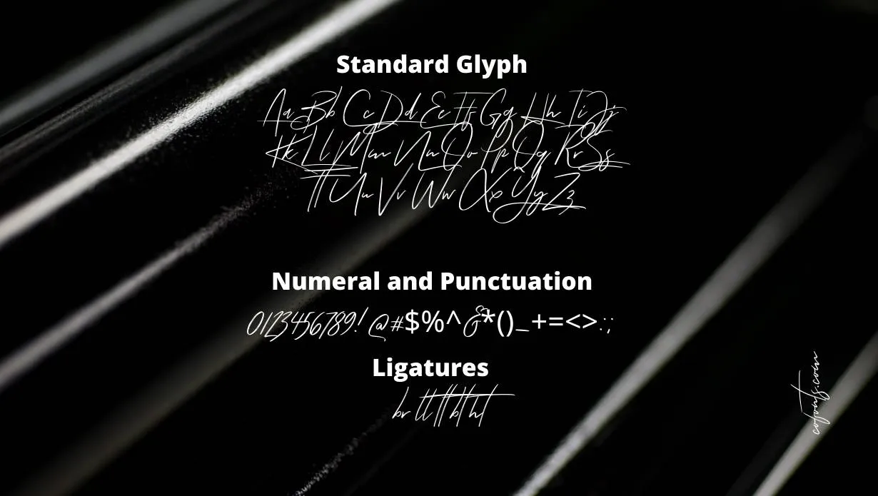 Tuesday Night Font Free Download style variations