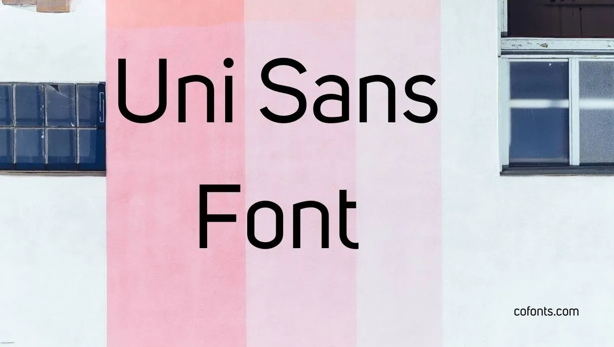 Preview of Uni Sans Font Free Download