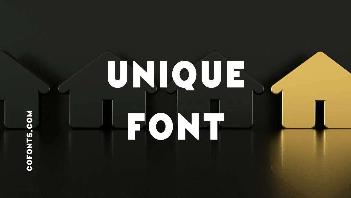 Preview of Unique Font Free Download
