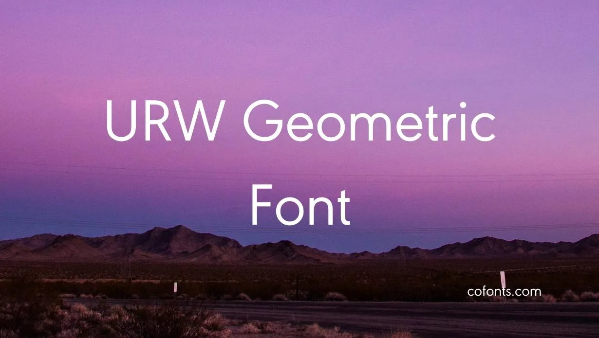 Preview of URW Geometric Font Free Download