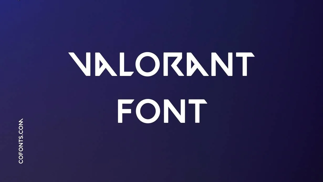 Preview of Valorant Font Free Download