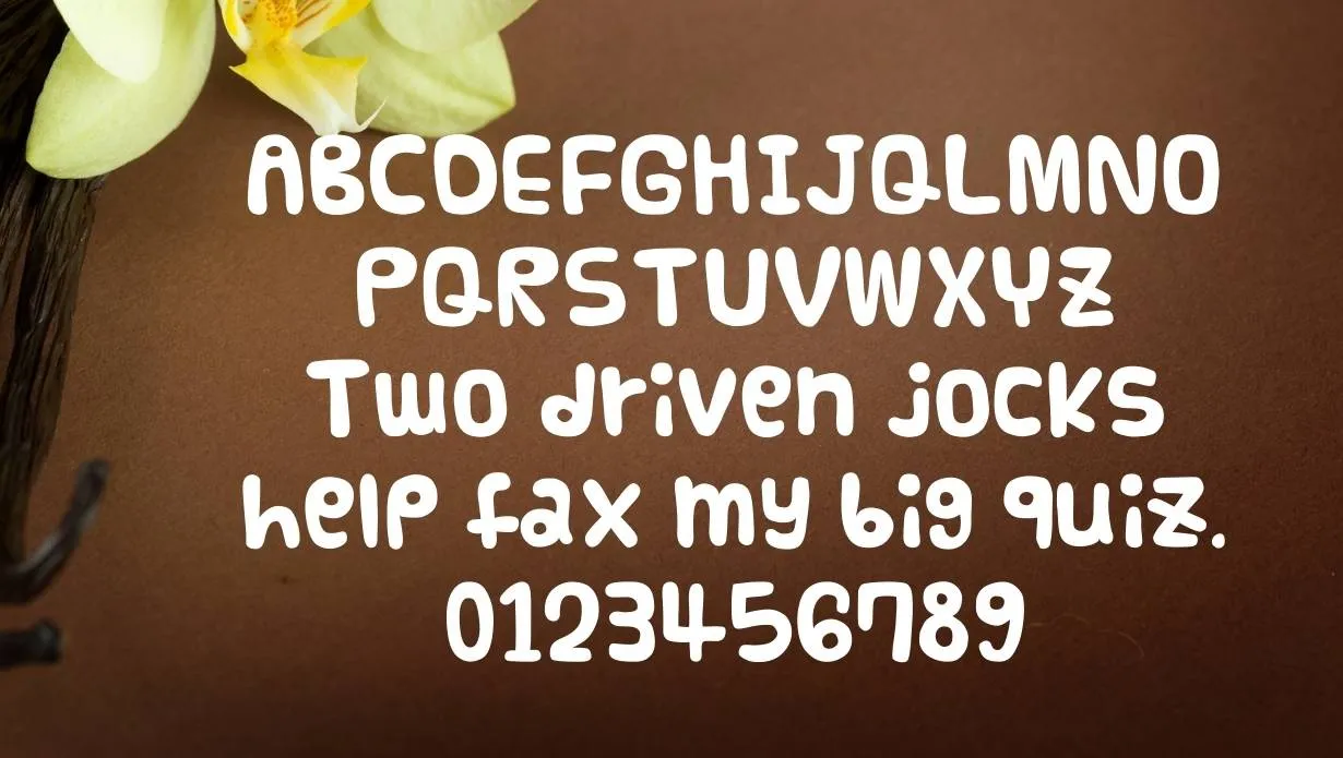 Vanilla Font Free Download style variations