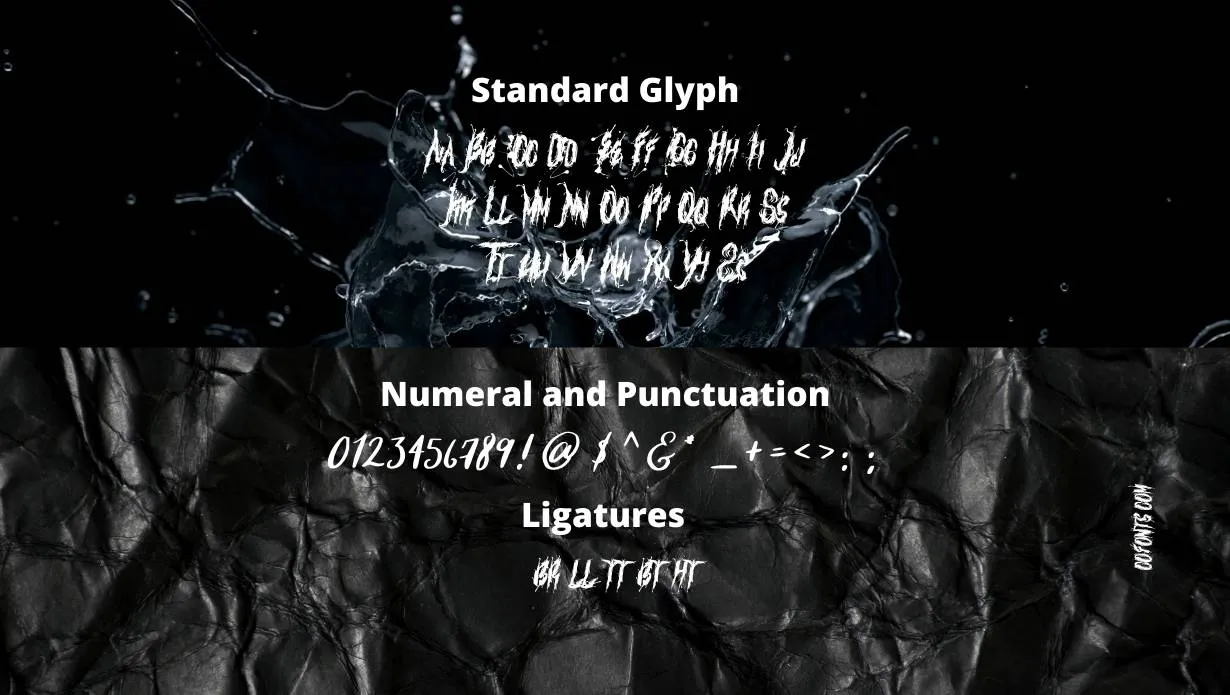 Venom Font Free Download style variations
