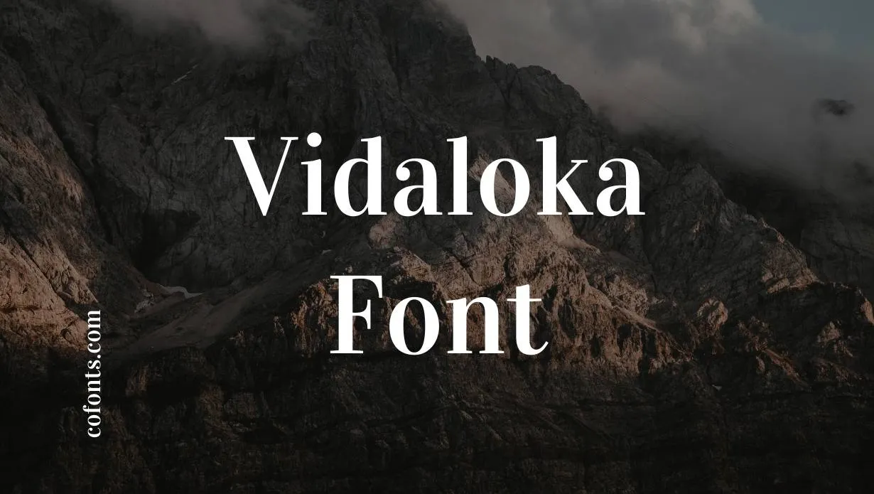 Preview of Vidaloka Font Free Download