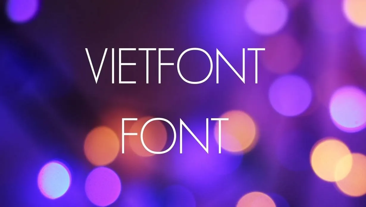 Preview of Vietfont Font Free Download