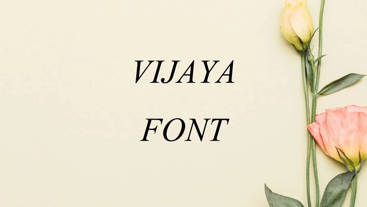 Preview of Vijaya Font Free Download