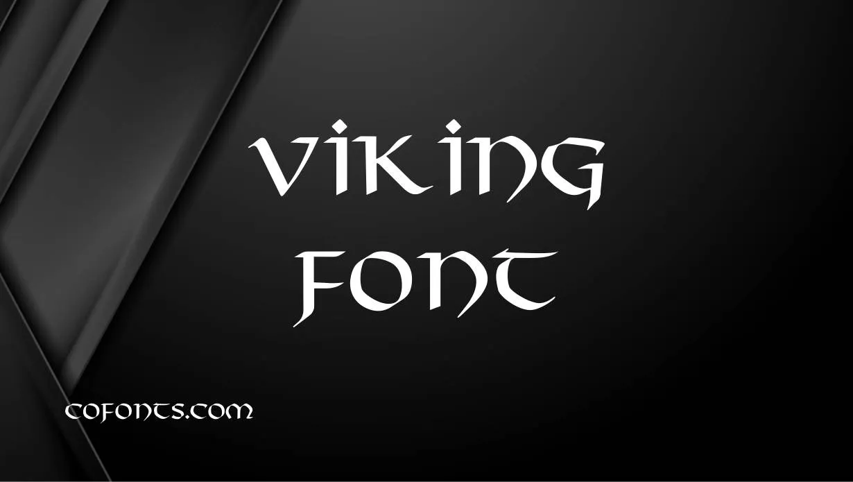 Preview of Viking Font Free Download