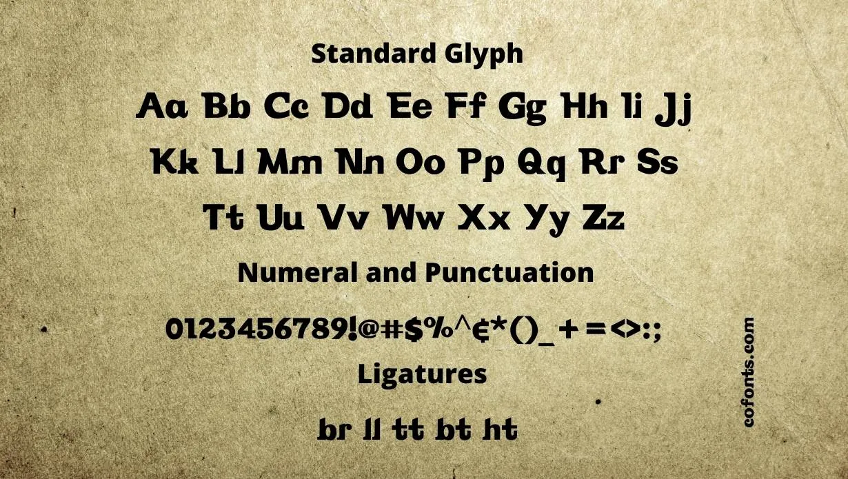 Vintage Font Free Download style variations