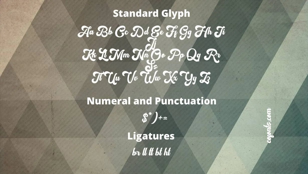 Vintage Party Font Free Download style variations