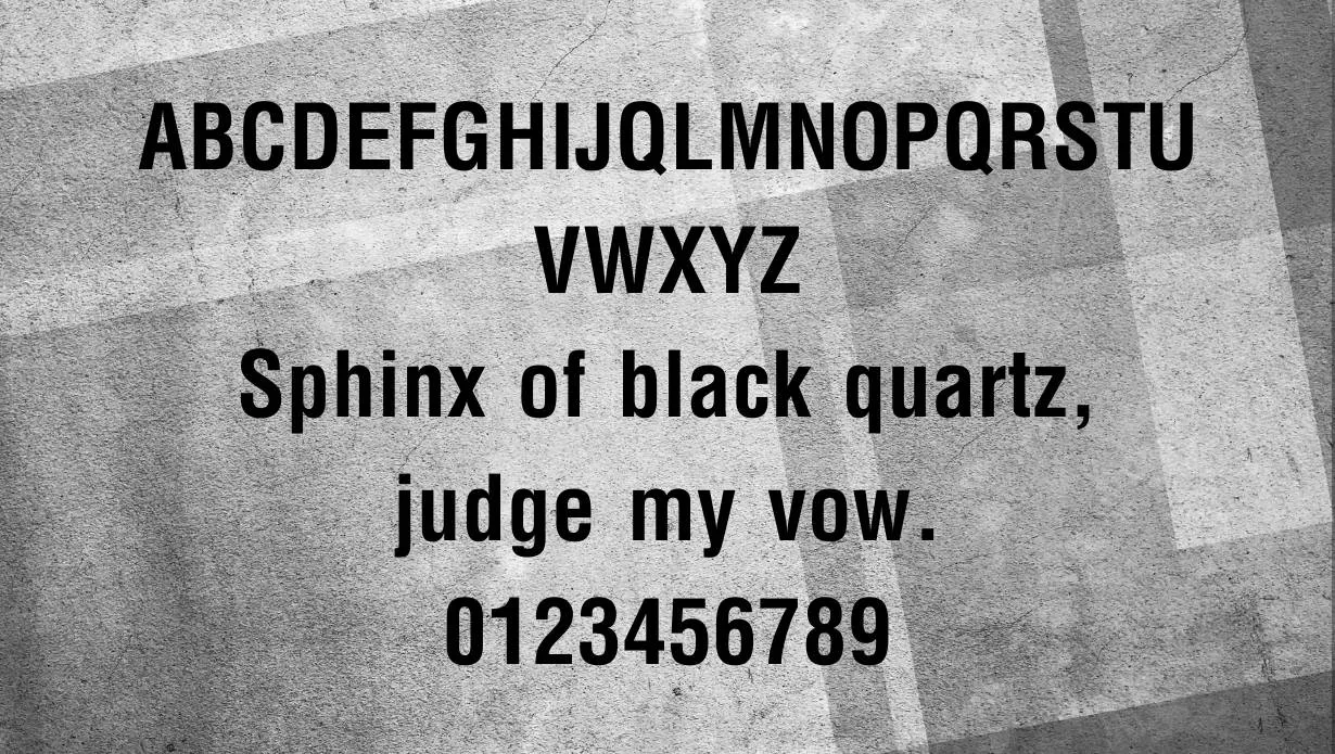 VNI-Helve-Condense Font Free Download style variations