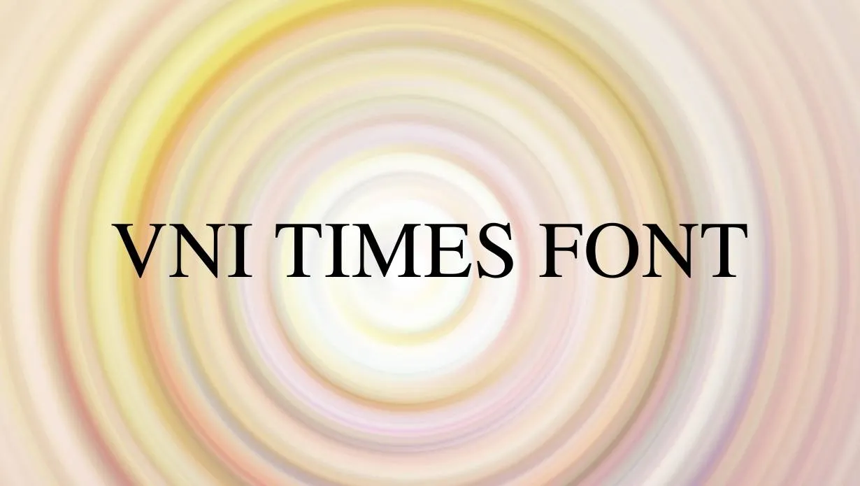 Preview of VNI Times Font
