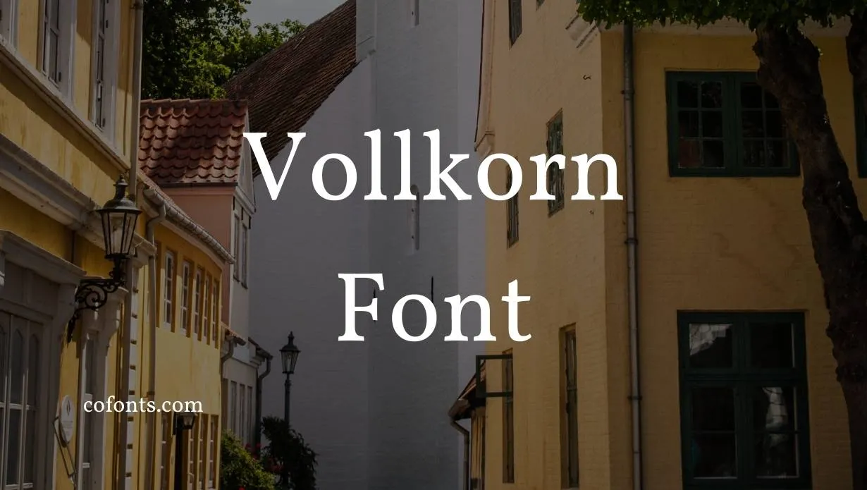 Preview of Vollkorn Font Free Download