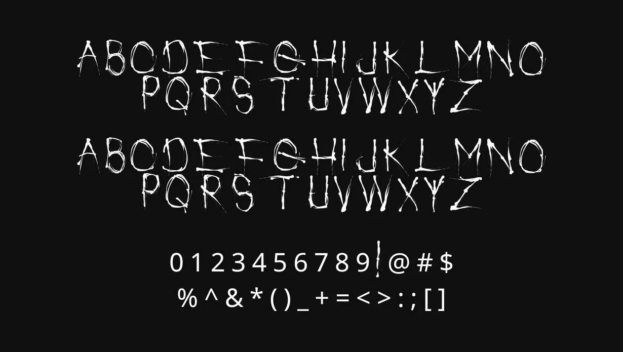 Watch People Die Font Free Download style variations