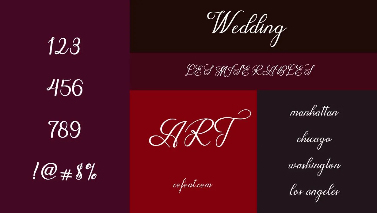 Wedding Font Free Download style variations
