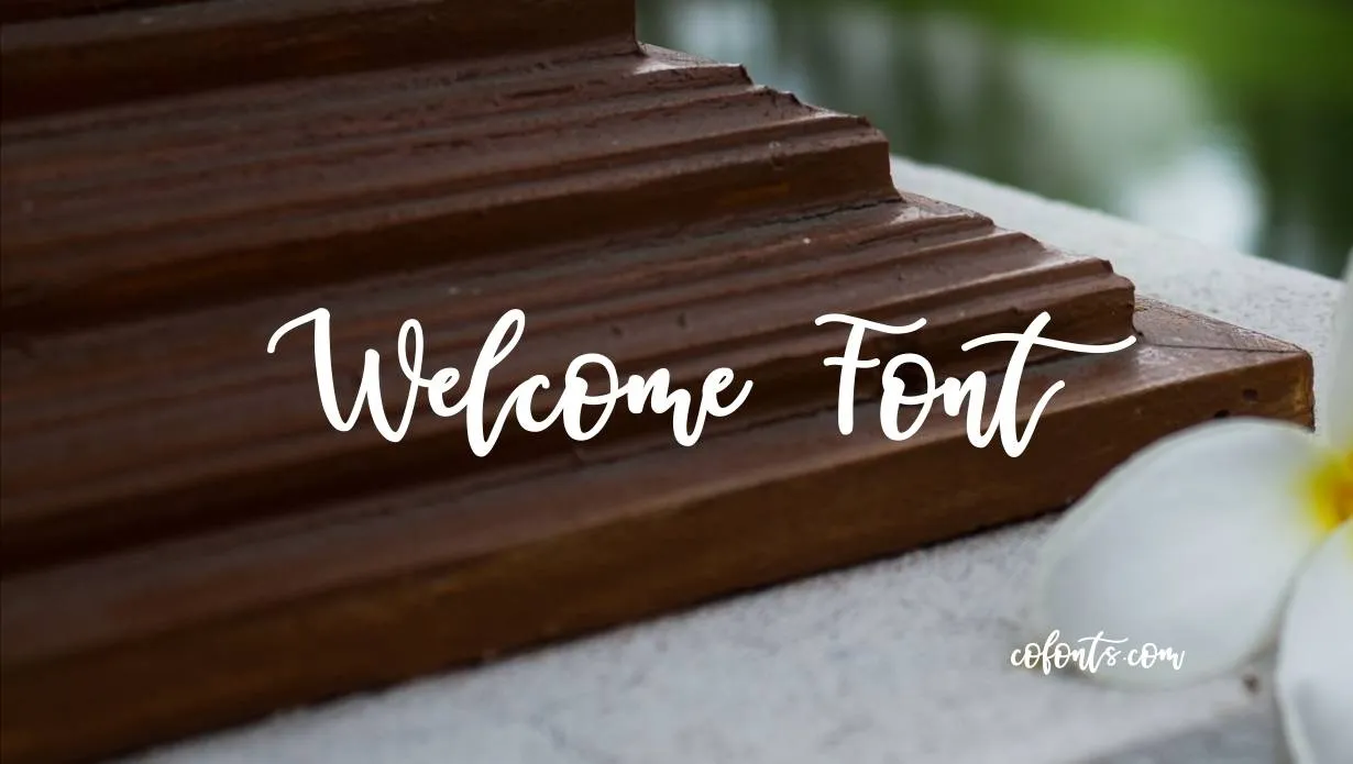 Preview of Welcome Font Free Download