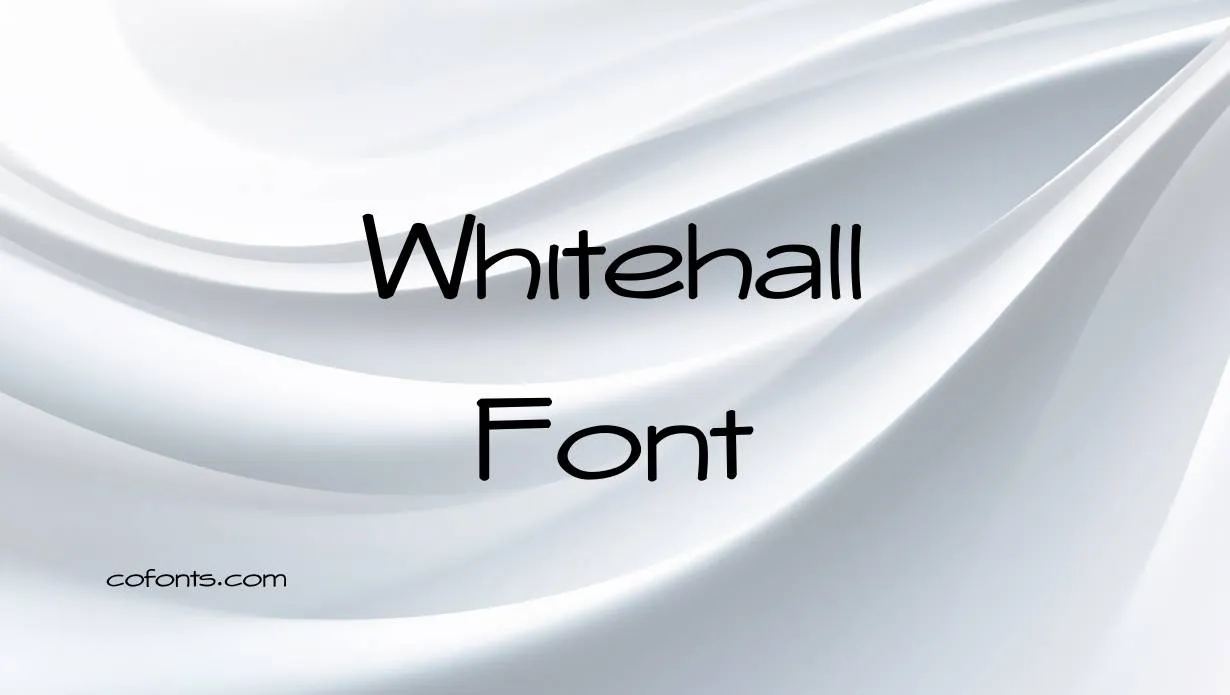 Preview of Whitehall Font Free Download