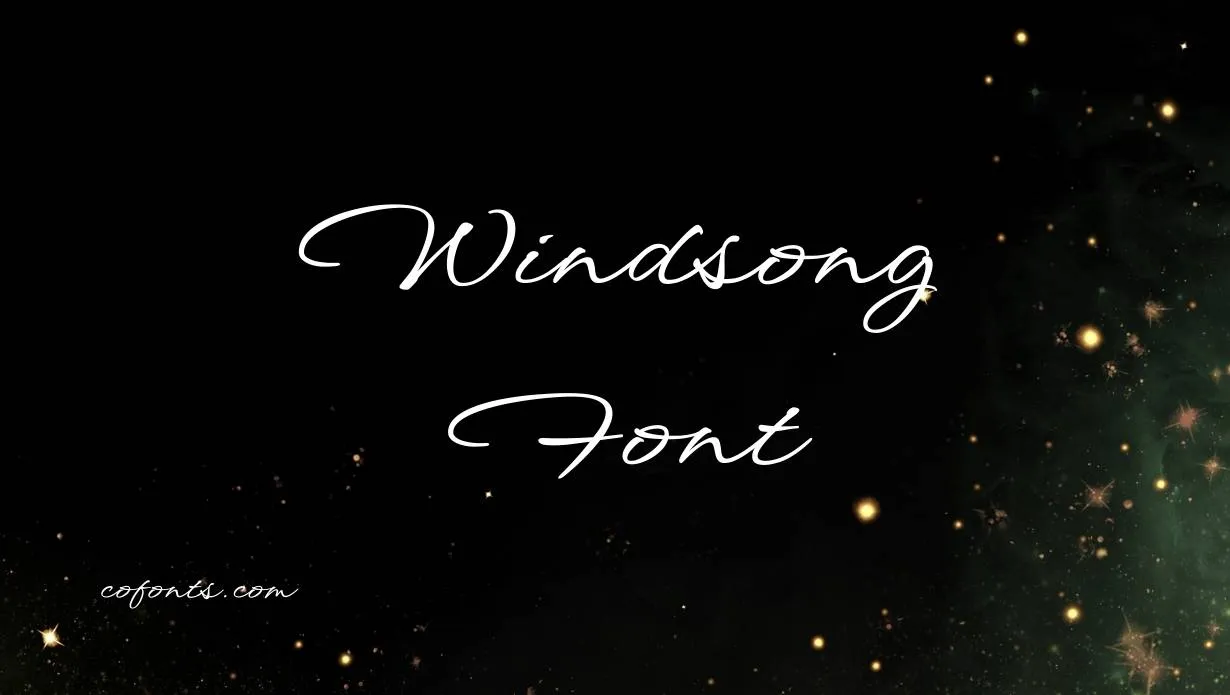 Preview of Windsong Font Free Download