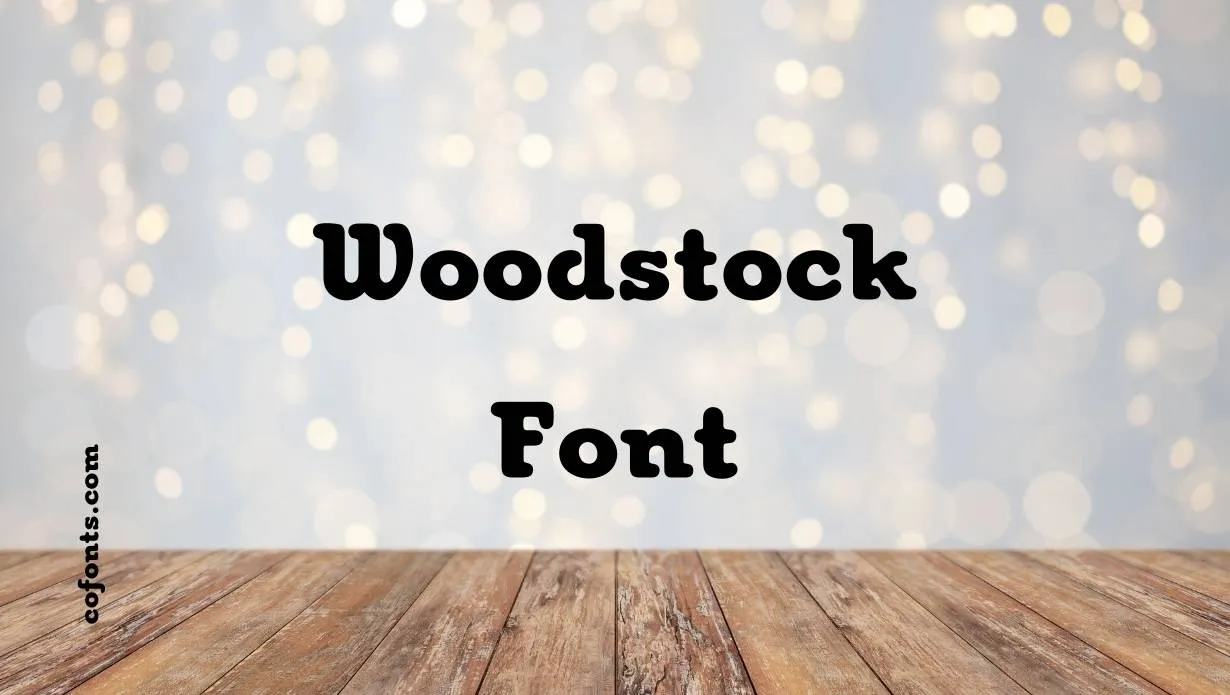 Preview of Woodstock Font Free Download