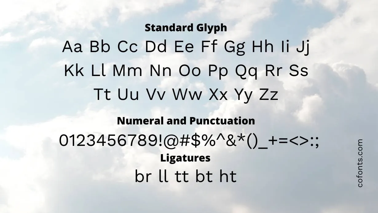Work Sans Font Free Download style variations
