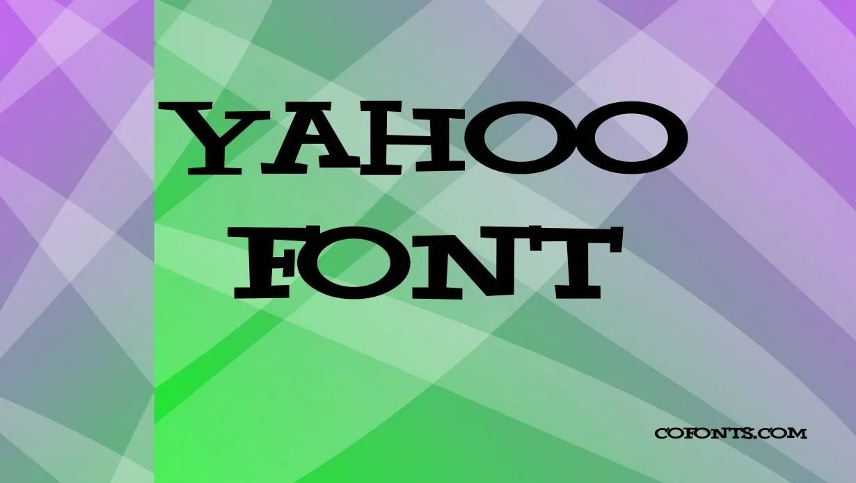Preview of Yahoo Font Free Download