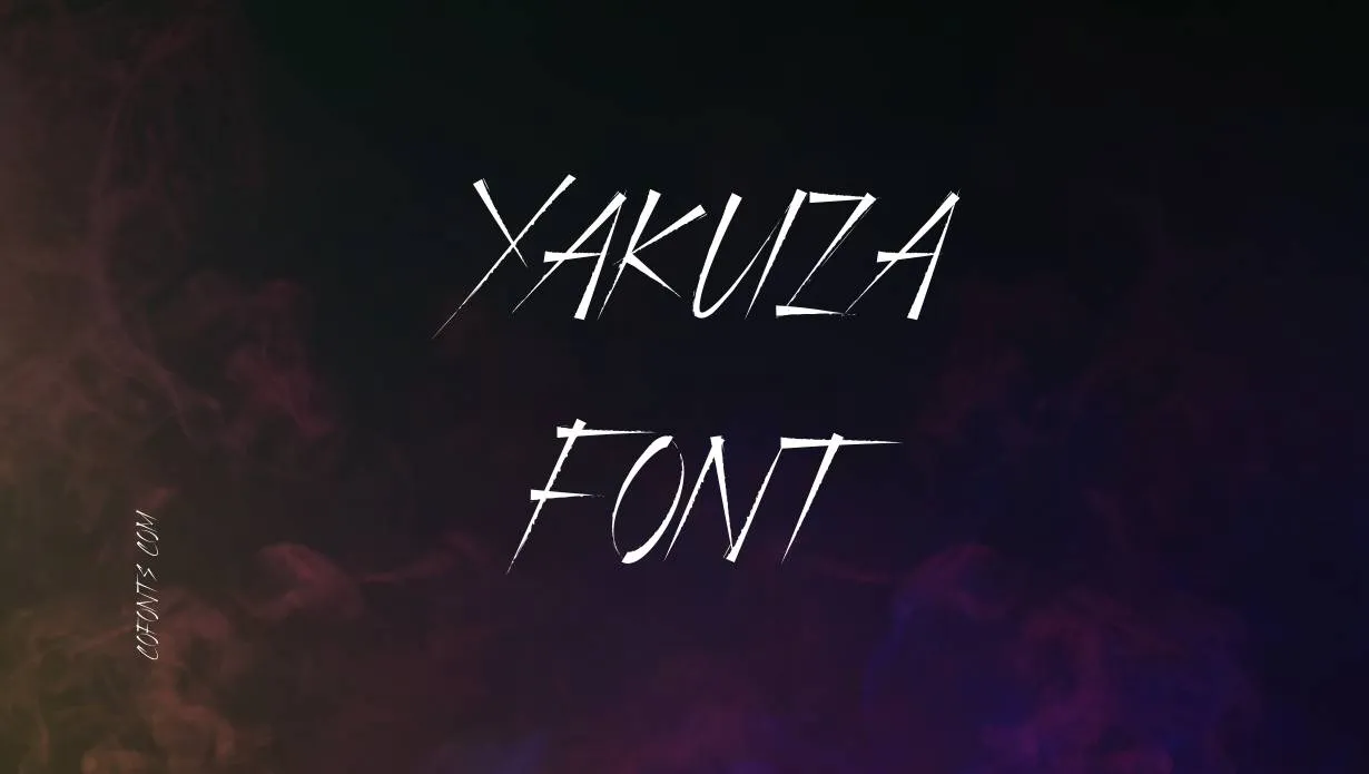 Preview of Yakuza Font