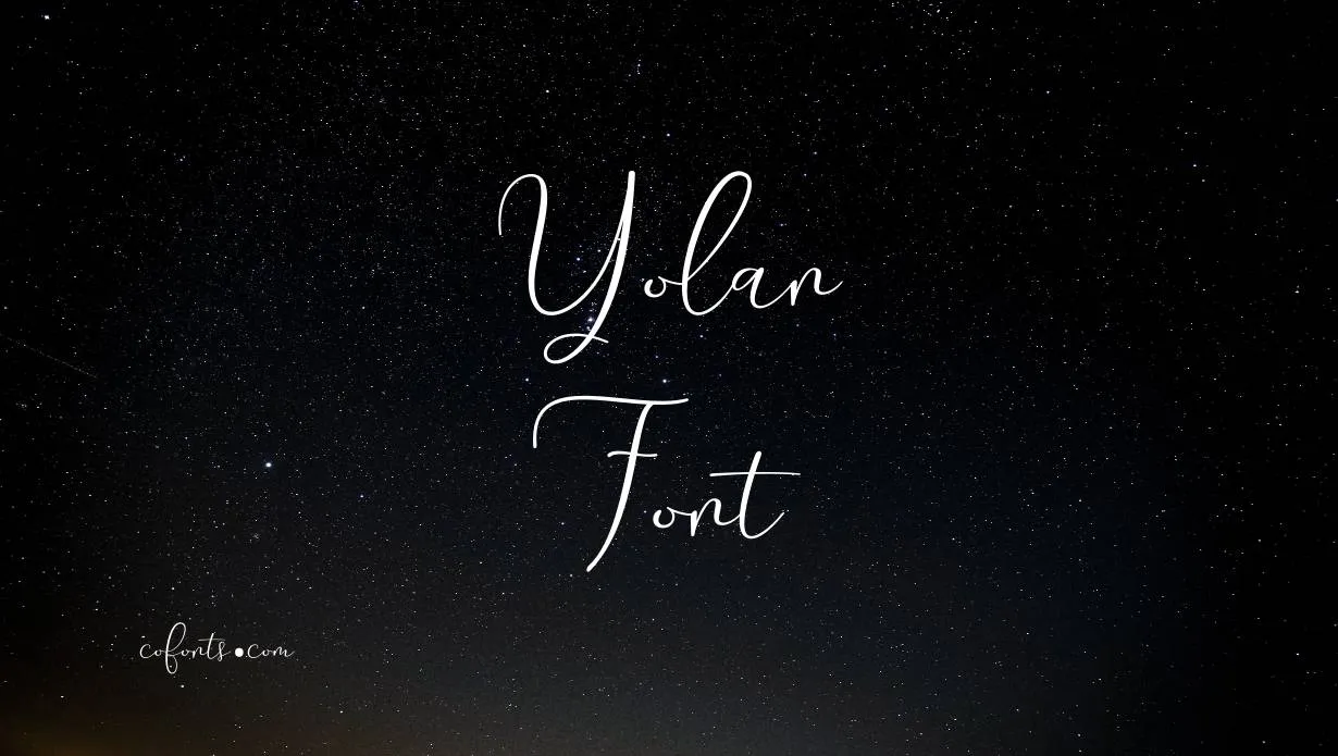 Preview of Yolan Font Free Download