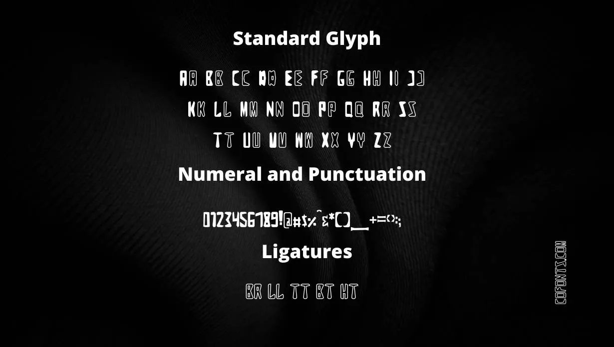 Zigzag Font Free Download style variations