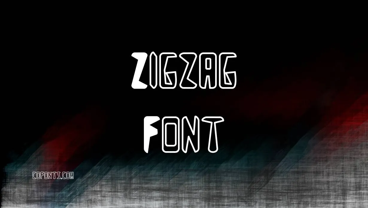 Preview of Zigzag Font Free Download