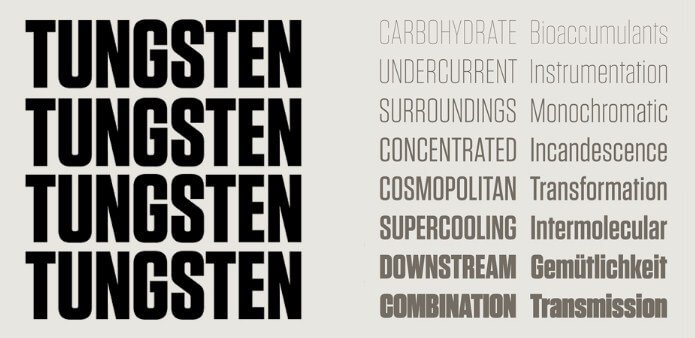 tungsten font free download pc