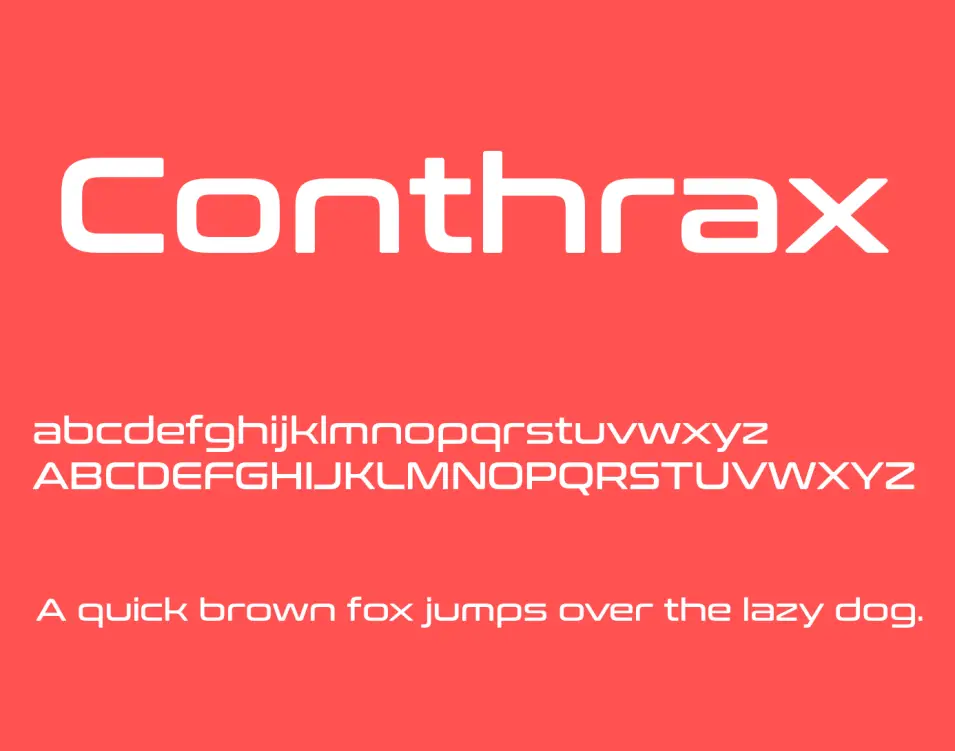 Conthrax Font