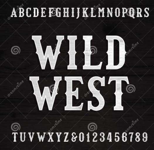 wild west fonts for mac