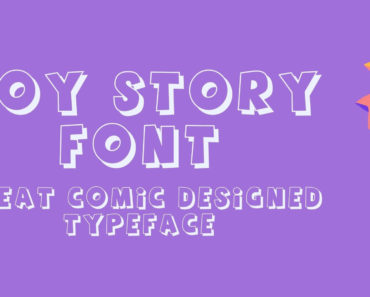 View Of Toy Story Font