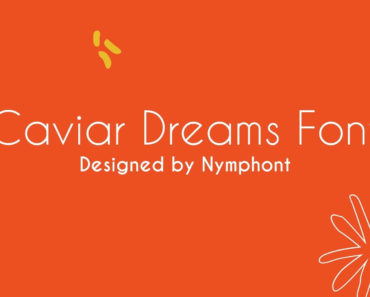 Caviar Dream Font